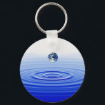 earth in a water drop keychain<br><div class="desc">earth in a drop of water</div>