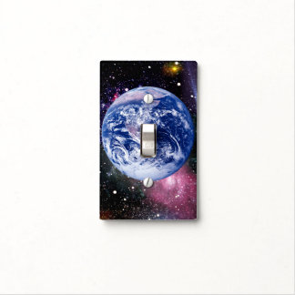 Earth in Space Light Switch Cover