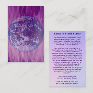 Earth in Violet Flame Business Card