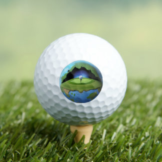 Earth Inside a golf ball