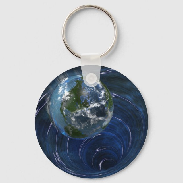 Earth is in trouble keychain (Front)
