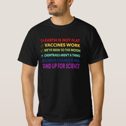 Earth is not flat  Science T_Shirt