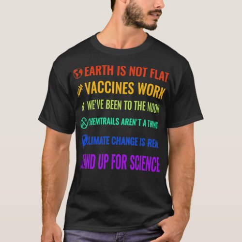 Earth Is Not Flat Vaccines Work TShirtEarth is not T_Shirt