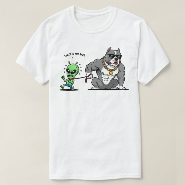 Earth Is Not Safe T-Shirt (Design Front)