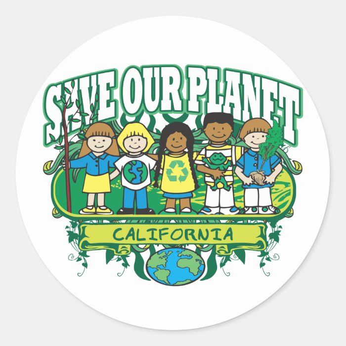 Earth Kids California Sticker