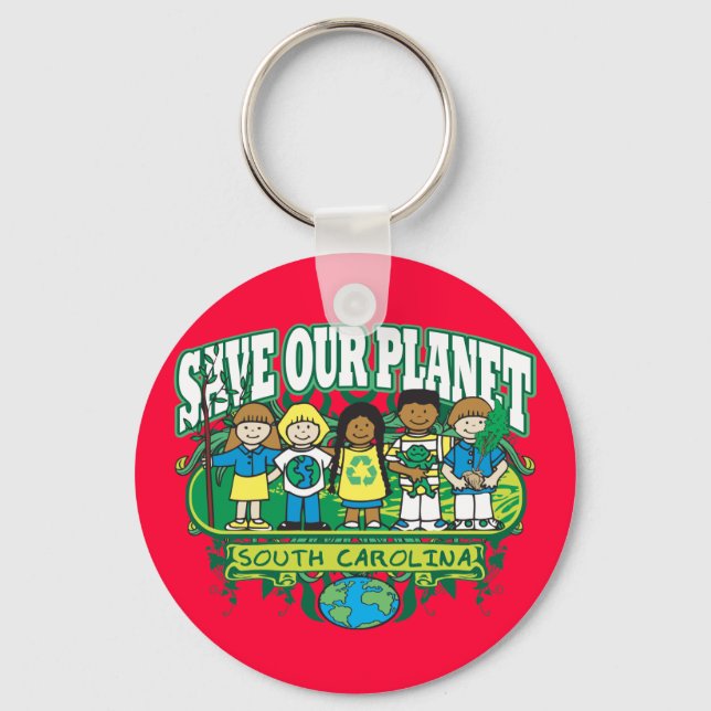 Earth Kids South Carolina Keychain (Front)