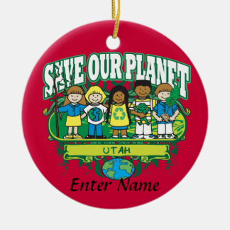 Earth Kids Utah Ceramic Ornament