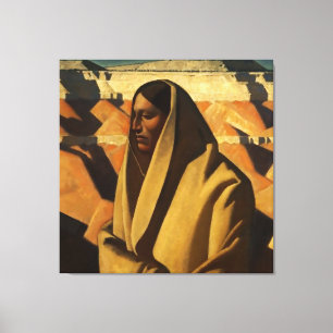 “Earth Knower” Western Art by Maynard Dixon Canvas Print