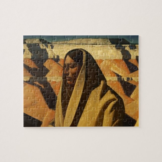 “Earth Knower” Western Art by Maynard Dixon Jigsaw Puzzle (Horizontal)