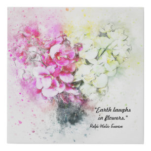 Earth Laughs in Flowers Canvas Floral Art