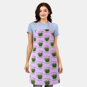 Earth Laughs In Flowers Inspirational Quote Apron