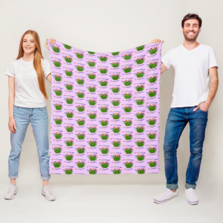 Earth Laughs In Flowers Inspirational Quote Fleece Blanket