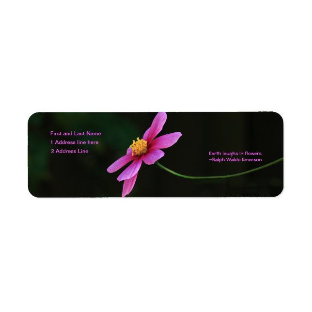 Earth Laughs in Flowers: Label (Front)