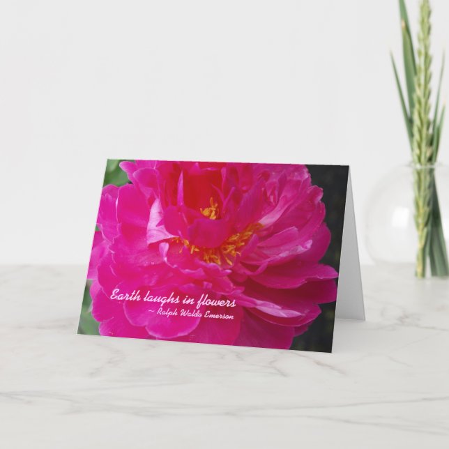 Earth laughs in flowers Notecard (Front)