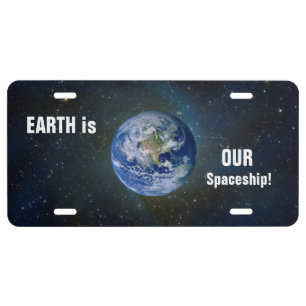 EARTH license plate