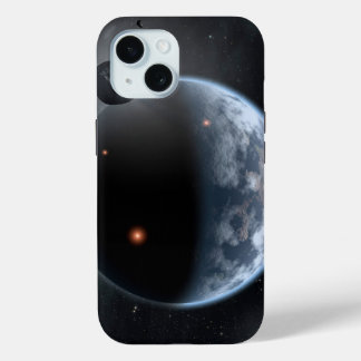 Earth-Like Planet With Oceans Coating Its Surface. iPhone 15 Case
