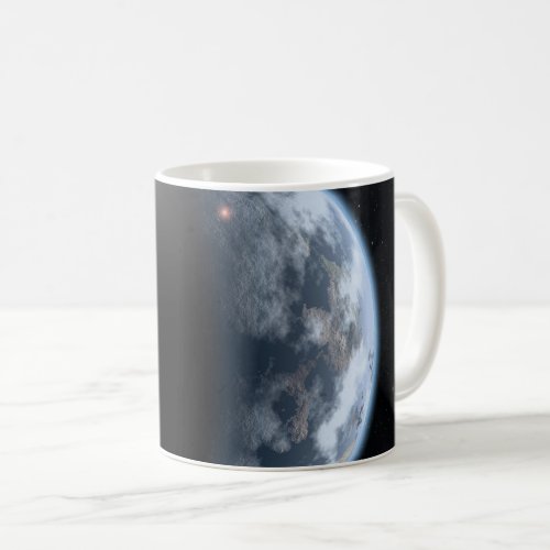 Earth_Like Planet With Oceans Coating Its Surface Coffee Mug