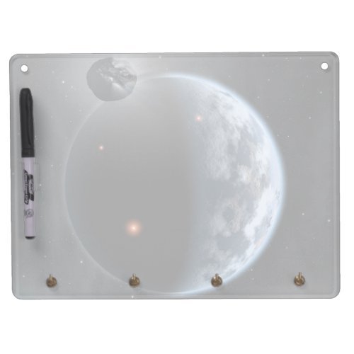 Earth_Like Planet With Oceans Coating Its Surface Dry Erase Board With Keychain Holder