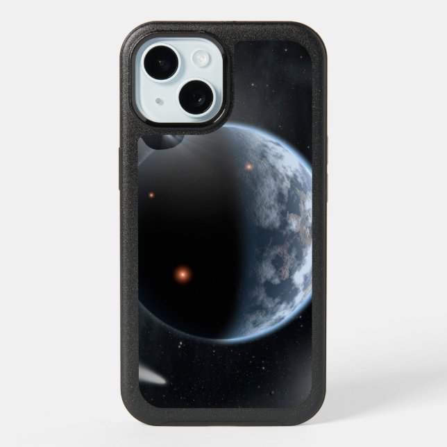 Earth-Like Planet With Oceans Coating Its Surface. iPhone 15 Case (Back)