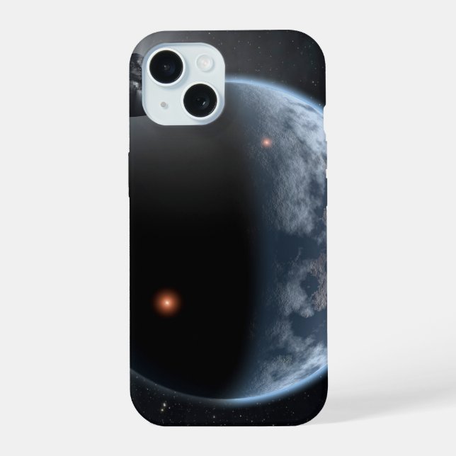Earth-Like Planet With Oceans Coating Its Surface. iPhone 15 Case (Back)