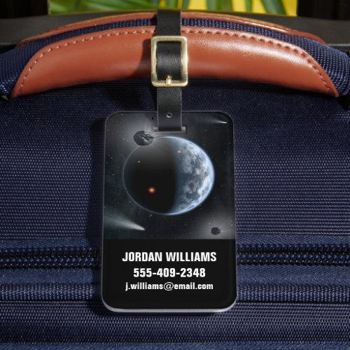 Earth_Like Planet With Oceans Coating Its Surface Luggage Tag