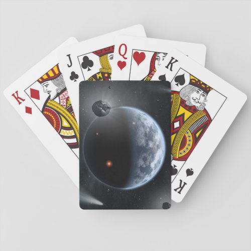 Earth_Like Planet With Oceans Coating Its Surface Playing Cards