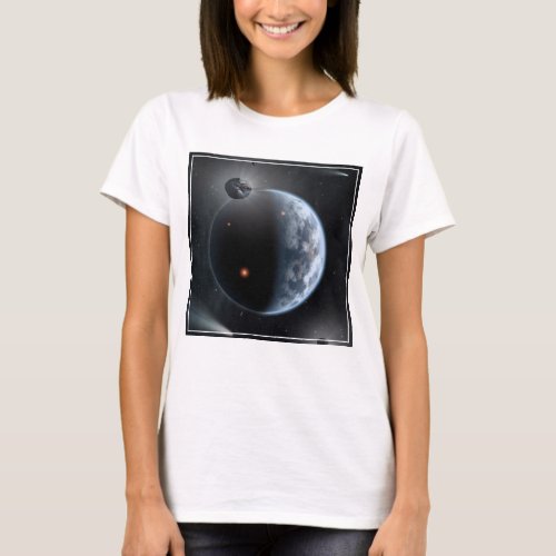 Earth_Like Planet With Oceans Coating Its Surface T_Shirt
