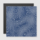 Earth Line Topographic Organic Print. (Front/Back)