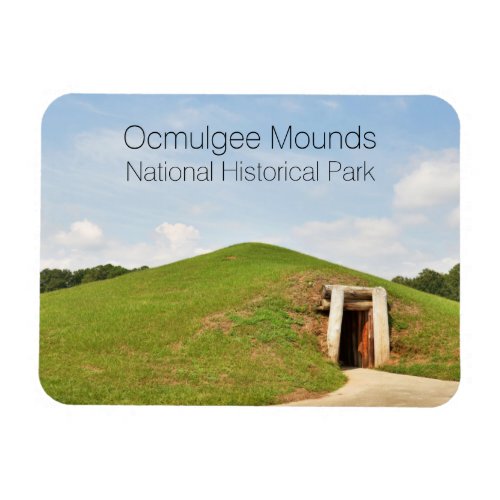 Earth Lodge Ocmulgee Mounds Georgia Magnet