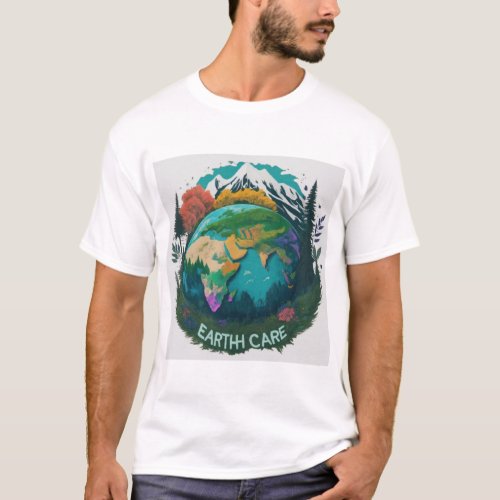 Earth Loves Care t_shirt T_Shirt