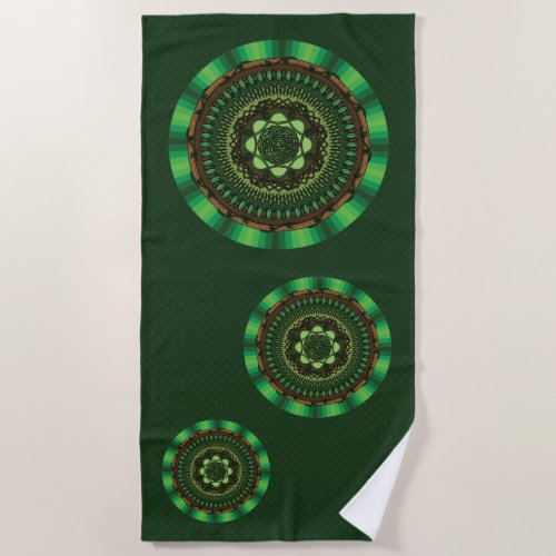 Earth Mandala Beach Towel