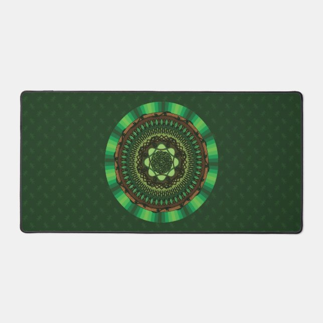 Earth Mandala Desk Mat (Front)