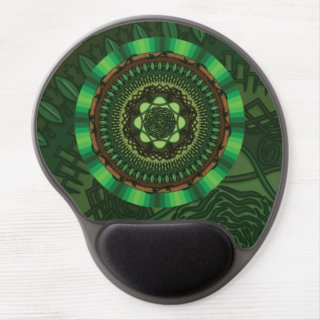 Earth Mandala Gel Mousepad (Front)