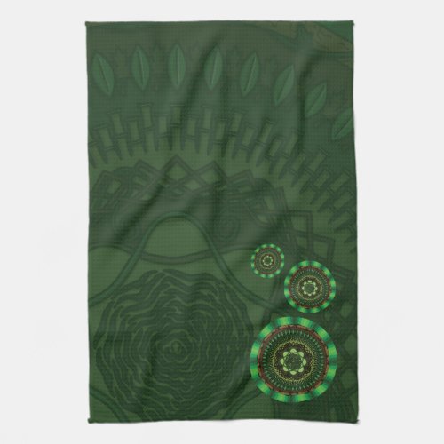 Earth Mandala Hand Towel