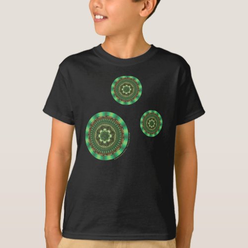 Earth Mandala Kids and Baby Dark Shirt