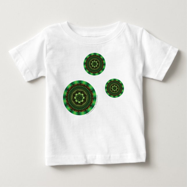 Earth Mandala Kid's and Baby Light Shirt (Front)