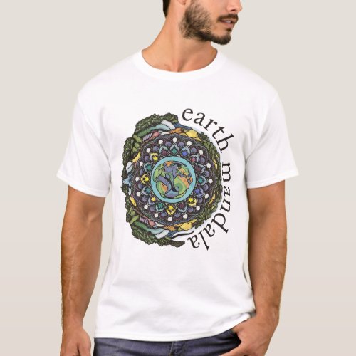 Earth Mandala Natures Harmony T_Shirt