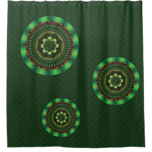 Earth Mandala Shower Curtain