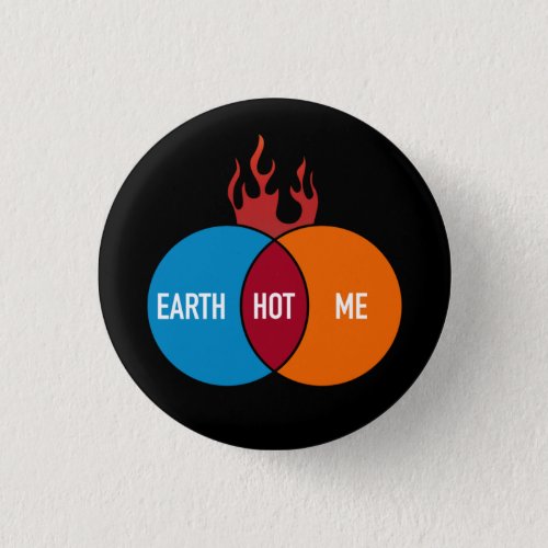 Earth _ Me _ Hot _ Global Warming Venn Diagram Button