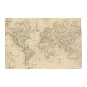 Earth Mercator proj Placemat