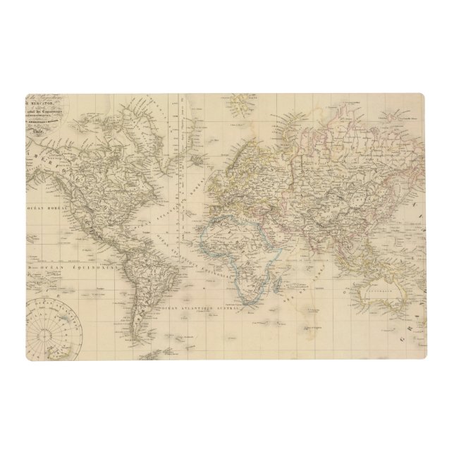 Earth Mercator proj Placemat (Front)