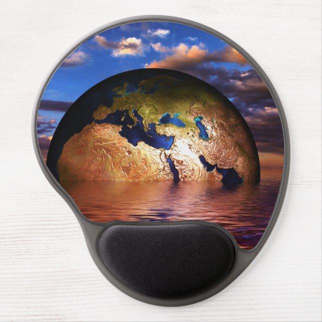 Earth Modern Design Gel Mousepad (Front)