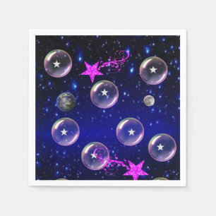 Earth Moon Paper Napkins