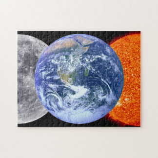 Earth, Moon, & Sun Jigsaw Puzzle