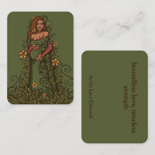 Earth Mother Goddess Druid Business Card