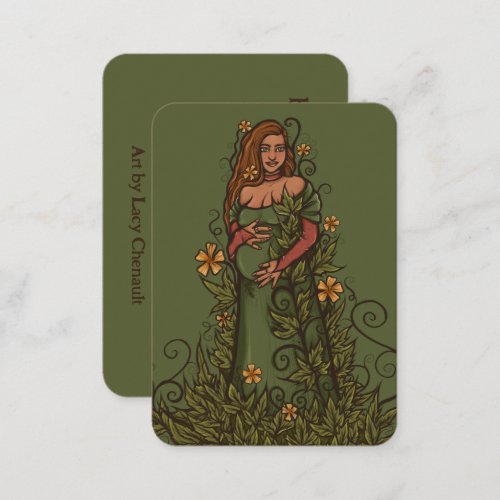 Earth Mother Goddess Druid Business Card