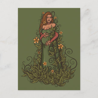 Earth Mother Goddess Druid Postcard