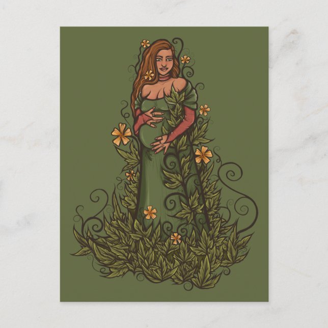 Earth Mother Goddess Druid Postcard (Front)