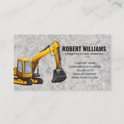 Earth Mover  Construction Machinery Appointment Card