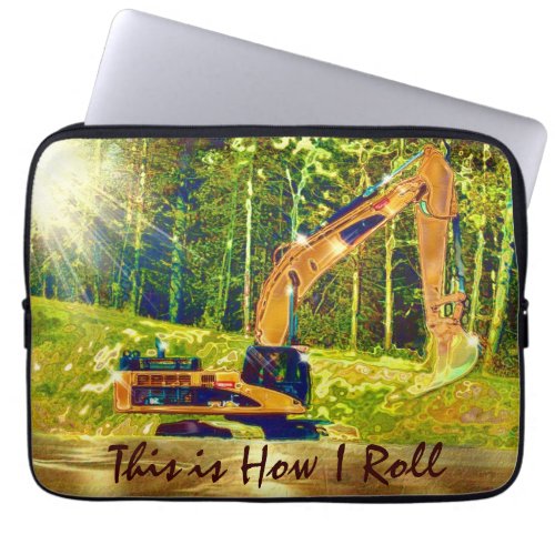 Earth_mover Digger Operators Art Laptop Sleeve